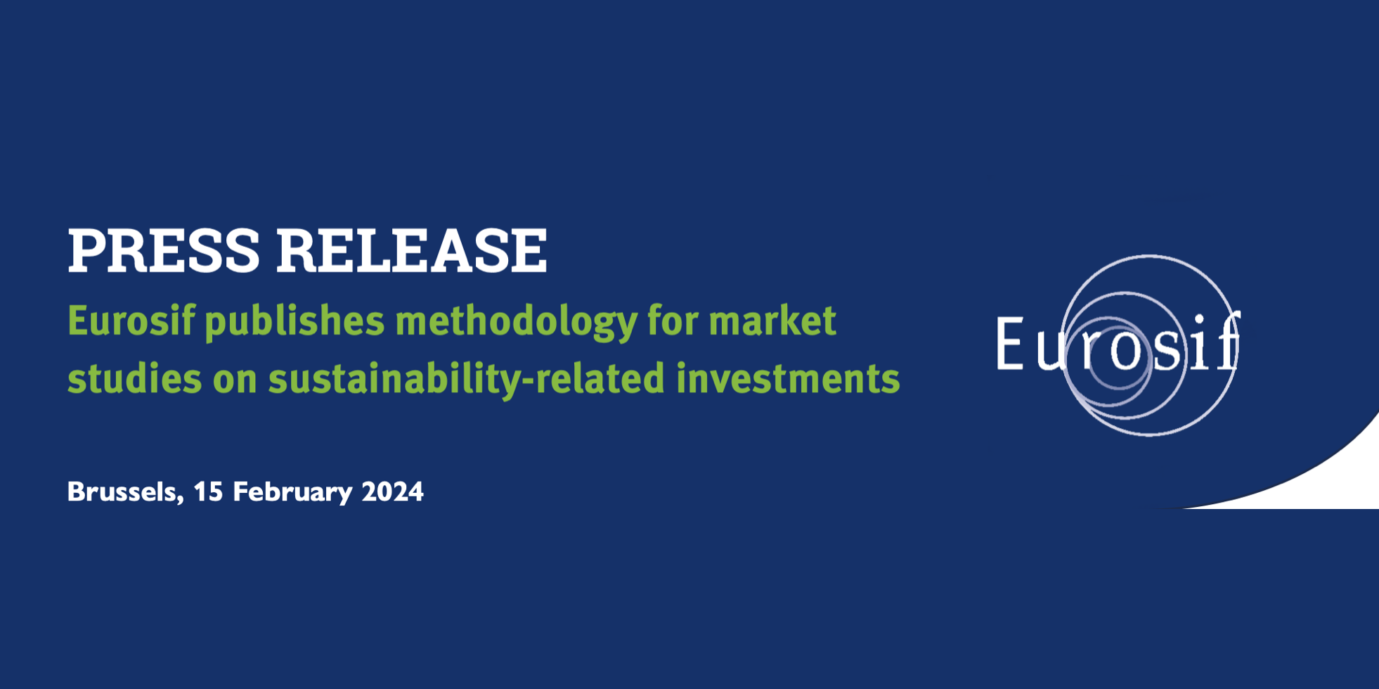 Cover for Eurosif publishes methodology for market studies on sustainability-related investments